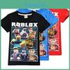 T-shirt Vibrante de Jogo de Personagem Roblox Para Crianças Com Tecido de Algodão Confortável