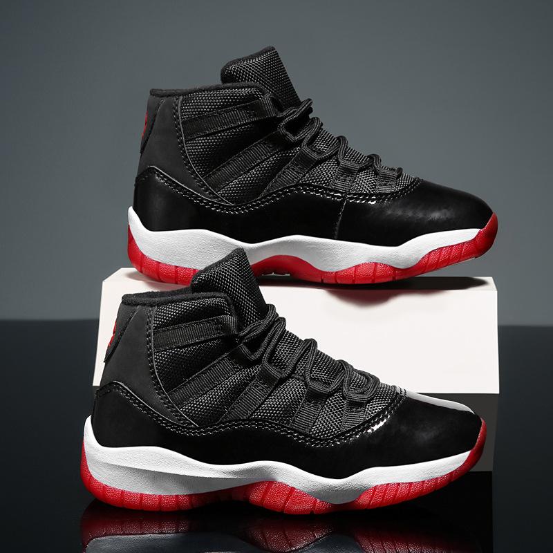 Boys' sports shoes 2025 spring and autumn new children's shoes non-slip aj boys basketball shoes medium and older children's running shoes