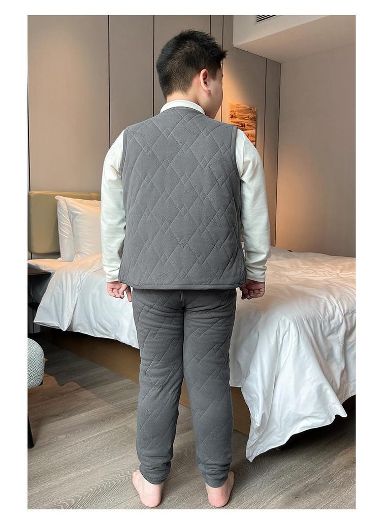 Children's Warm Liner Vest: Thickened Sleeveless Jacket for Autumn/Winter