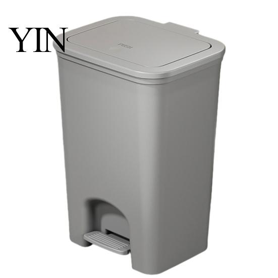 Narrow Trash Can Pedal Can, with Dual-mode Lid, Easy Access Garbage Compact Recycling Bin Odor-proof Slim Solid Color Waste Basket, for Bathroom