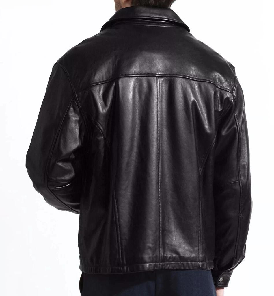 Original Leather Black Stylish Men's Genuine Lambskin Jacket Handmade Biker Motorcycle