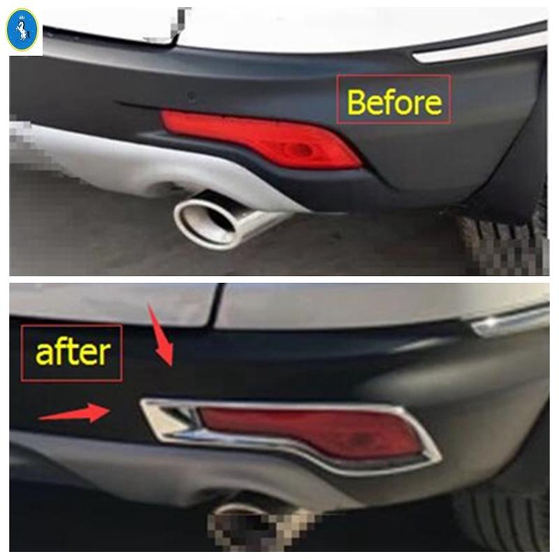 Kryt ozdobného rámečku zadního mlhového světla nárazníku pro Honda CRV CR-V 2017 2018 Lesklé vnější doplňky