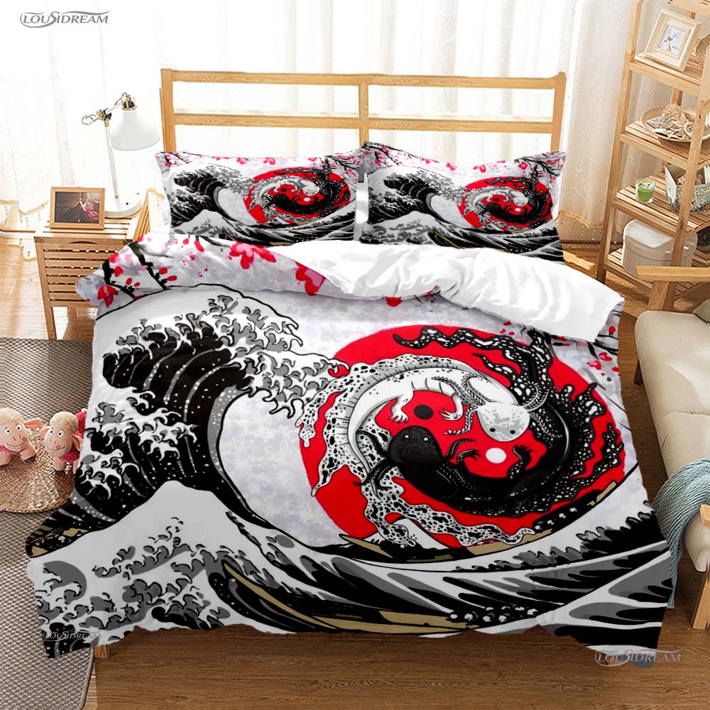Comforter Yin Yang Koi Fish Casal All Season Duvet Luxury Bedding Set Soft And S Teen Single/Double/Queen/King