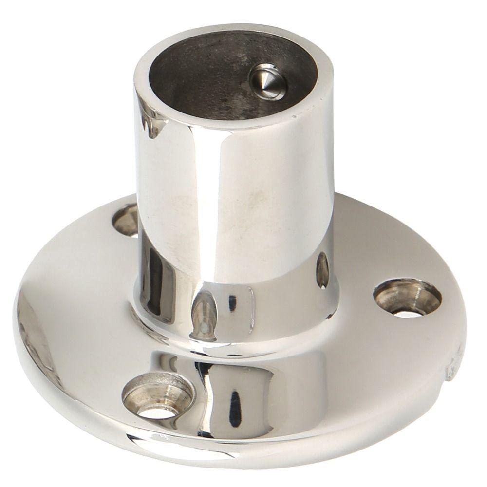 22MM Stainless Steel Round Base 7/8'' Tube Marine Hand Rail Base Boat Handrail Fittings  Yachts