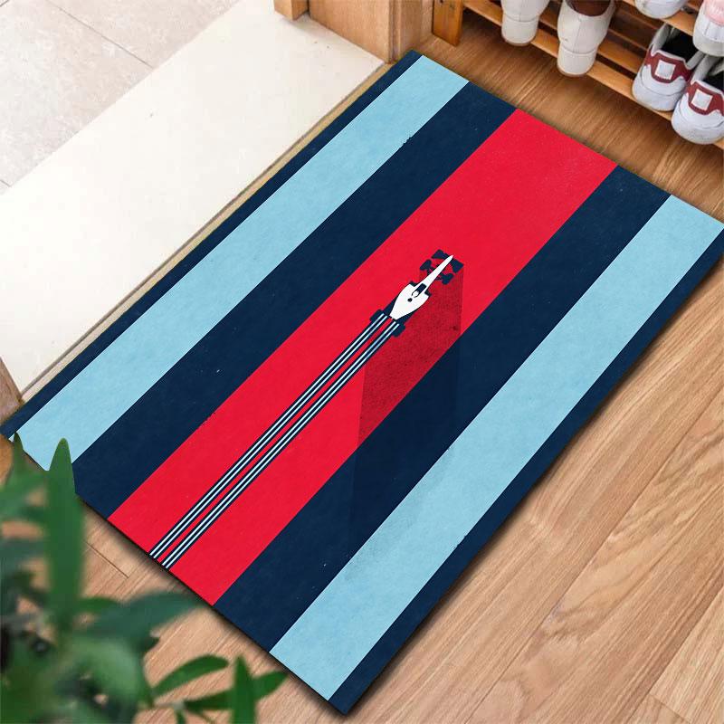 Tappeto Martini Racing per Soggiorno Camera da Letto Casa Decorazione Divano, Tappetino Antiscivolo per Giochi Bambini
