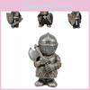 Charming Medieval Warrior Resin Gnome Knight Statues Ideal Miniature Garden Ornaments In Various Colors