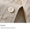 ROMON Men's Linen Blend Short Sleeve Casual Shirt