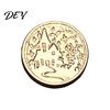 Ghost Wax Stamp Halloween Themed Brass Seal Head, Pumpkin Witch Bat Engraved Replaceable Sealing Replacement Head for Envelope Journal Gift Wrap Party