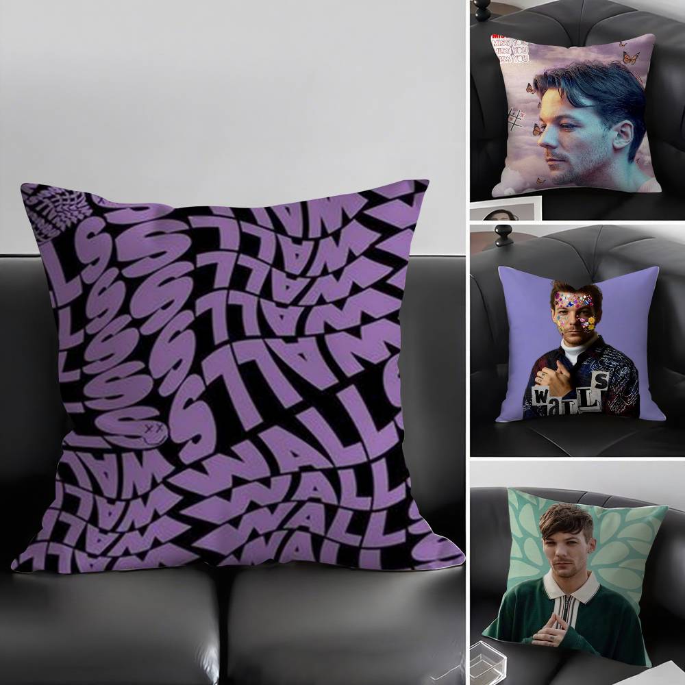 Louis Singer Tomlinsons Pillow Case Home Dorm Chair Back Short Plush Double-sided Printing Office Nap Time Cushion Cover