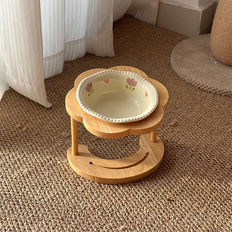 Ceramic Pet Cat Bowl Pet Drinking Water Feeding Bowl Ceramics Cat Food Dog Food Utensils Cat Dog Pet Supplies Accessories