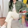 Jacket for Women Short Style Snap Button Date Outfits Korea Fashion