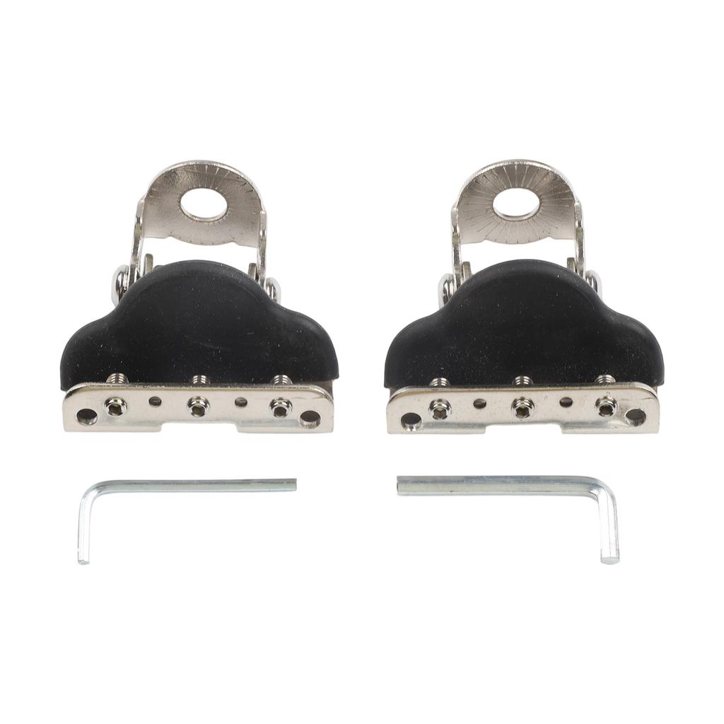 Stainless Steel Car Hood Light Bracket Pair 2PC Adjustable Set to Fit Most LED Light Bars and Strips for Enhanced Visibility