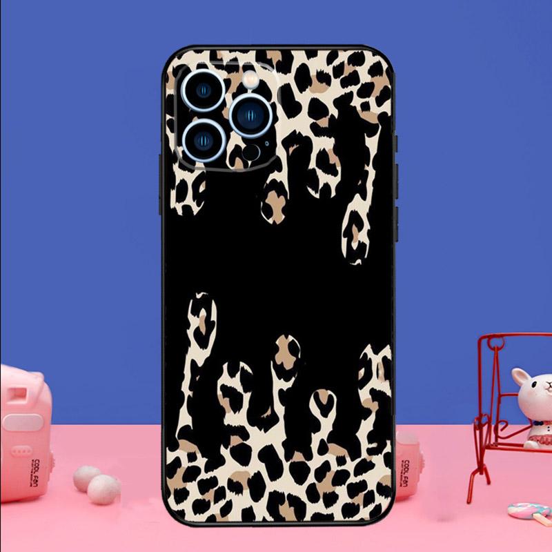Fashion Leopard Print Phone Case For iPhone 17 16 15 14 13 11 12 Pro Max Plus 13 12 mini 16e 17 Air Bumper Cover