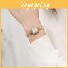 Classic Square Ladies Quartz Watch With Alloy Band For Casual Wear