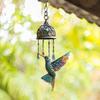 Hummingbird-inspired Wind Chime Porch Wind Chime Elegant Metal Hummingbird Wind Chime for Garden Patio Decor Vintage for Indoor