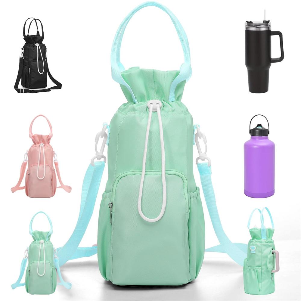 Tumbler Water Bottle Carrier Bag Sling Sleeve Holder  for Stanley 40/30 Oz, for HydroFlask 64 Oz
