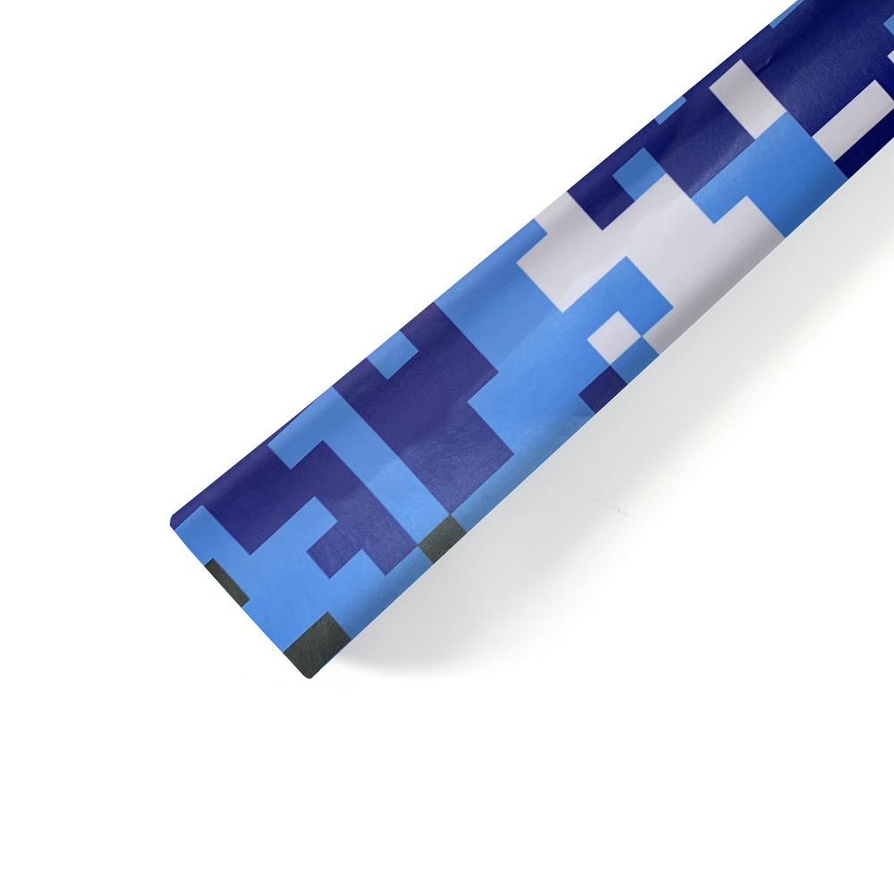 Car Stickers Blue Camouflage Pattern Vinyl Wrap Film Glue Waterproof Decorate Sticker for Computer Motorcycle Car Accessories