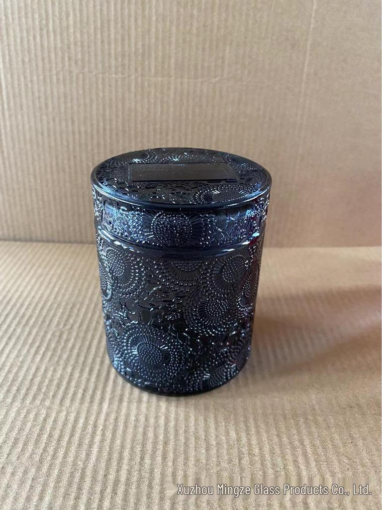 In-stock 200g DIY Scented Candle Glass with Lid - Empty Holder