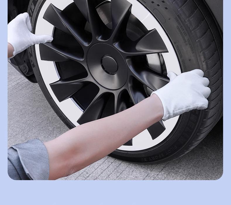 Capac Jantă Tesla Model Y 20" Cyclone – Accesoriu Protector Negru Mat