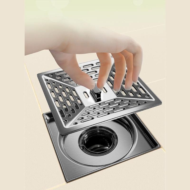  Shower Floor Drain Stainless Steel Floor Strainer  Drainer Bathroom Shower Strainer Filter With Removable Cover