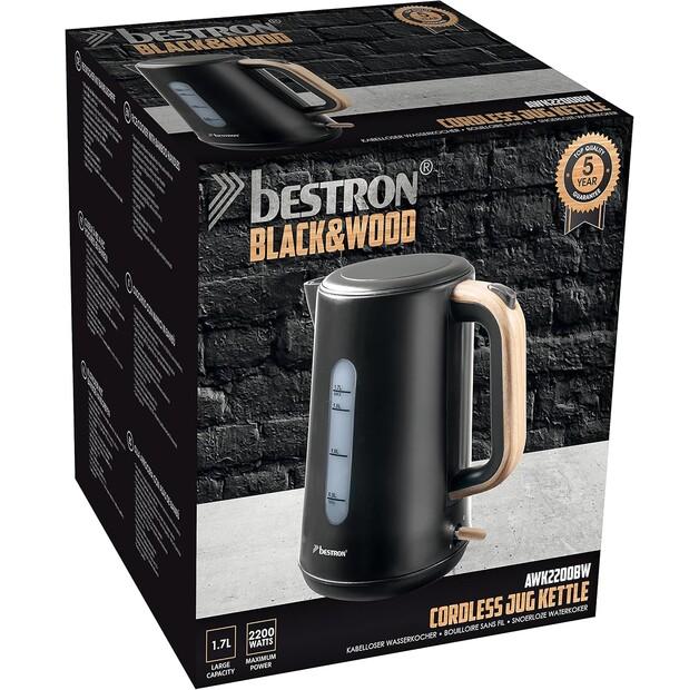 Kettle Bestron AWK2200BW Black & Wood