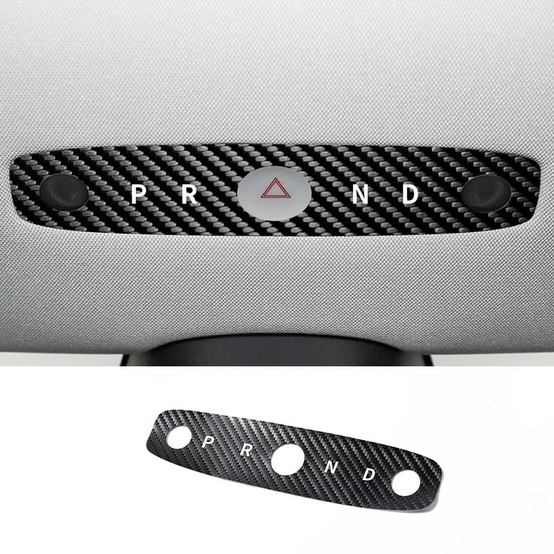 Carbon Fiber For Tesla Model 3 (2023-) / Model Y (2025-) Car Reading Light Panel Trim Sticker Anti Scratch Interior Accessories
