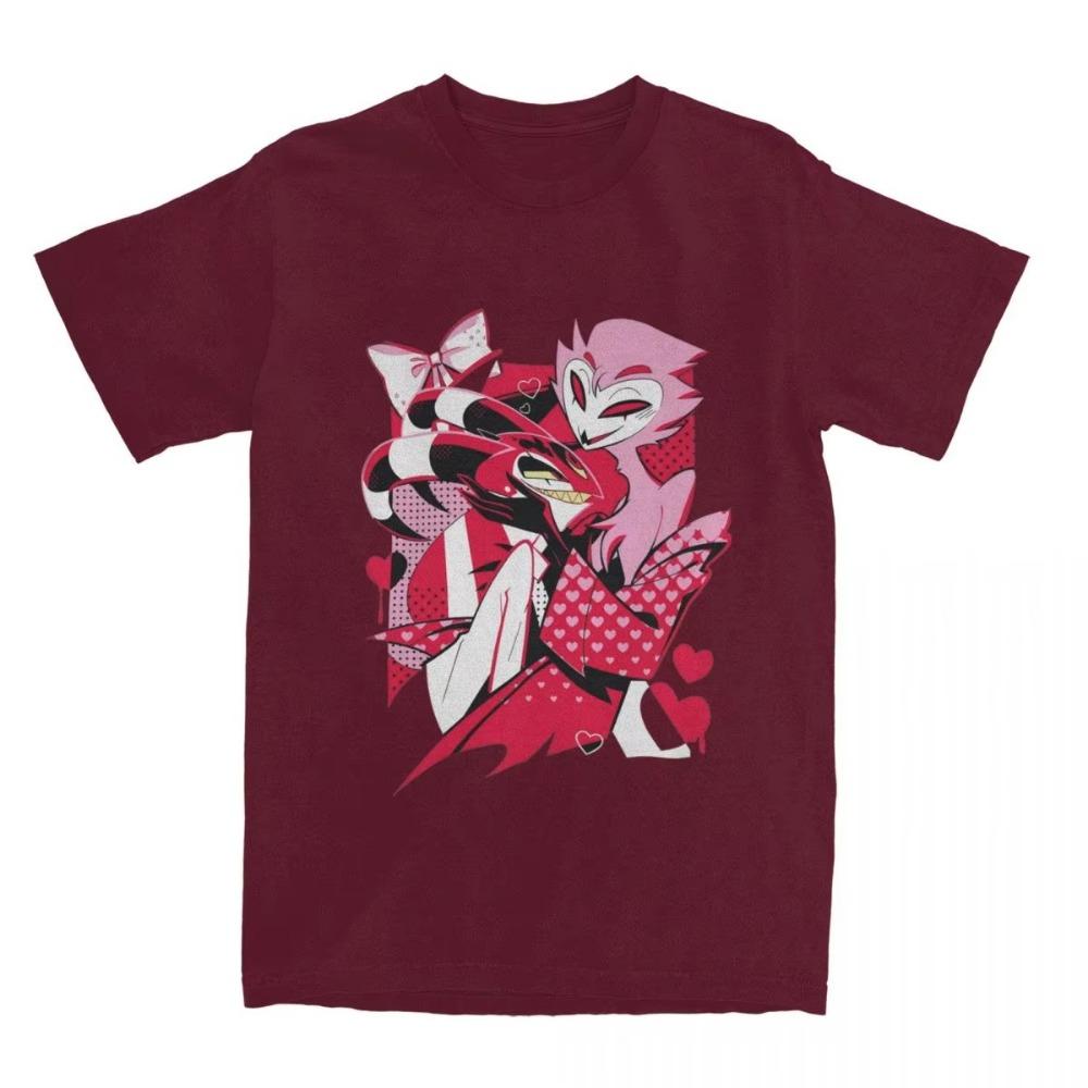 Cartoon T-Shirt for Men Crew Neck Cotton T Shirt Blitzo X Stolas Short Sleeve Tee Shirt Plus Size Clothing