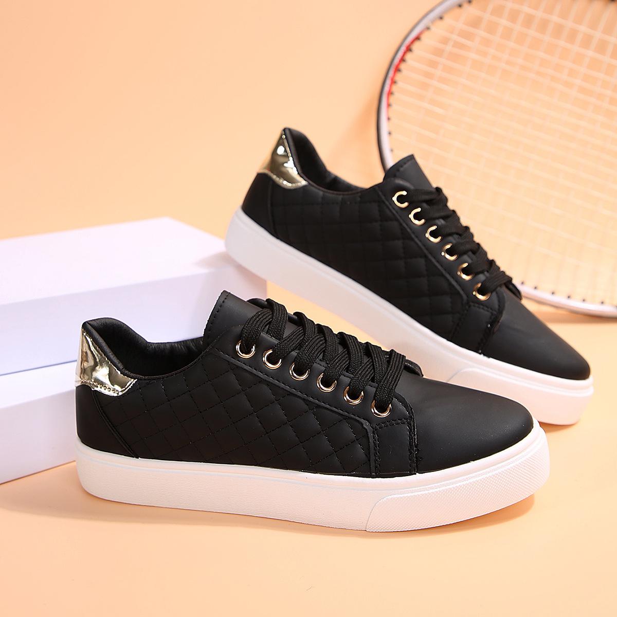 

Новые женские кроссовки высокого качества Модные универсальные повседневные кеды для молодежи Легкие с мягкой подошвой Спортивные кроссовки для бега 41 чёрный