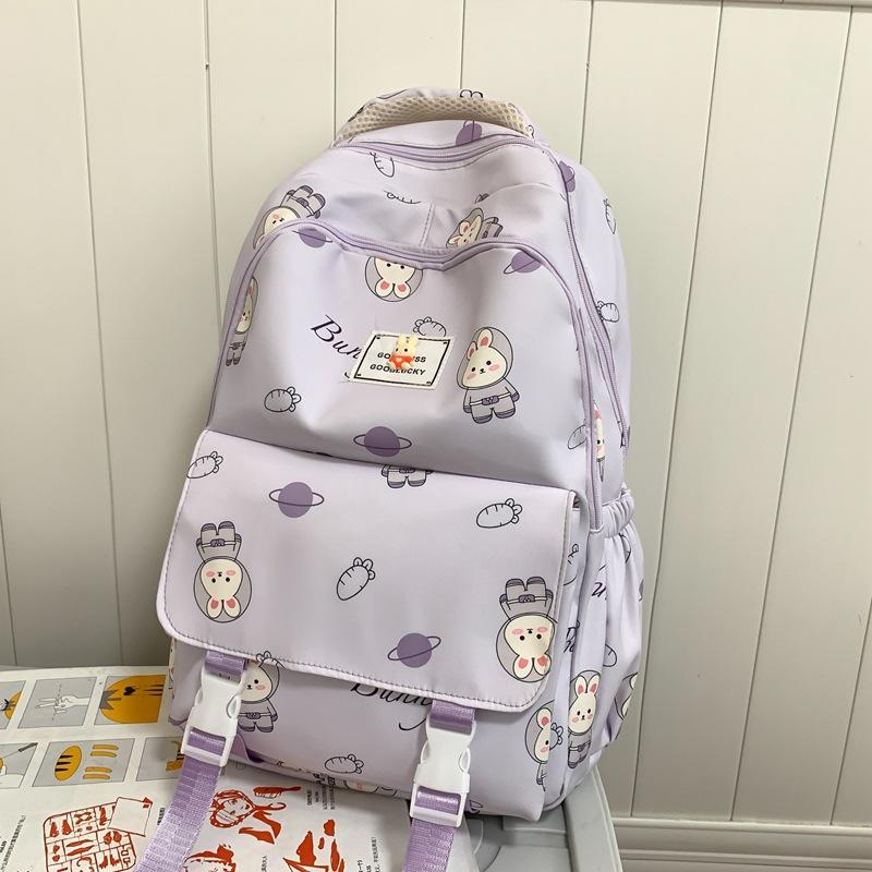 New schoolbag female Japanese ins sweet junior high school student backpack cute cartoon girl backpack