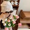 Korean Versatile Lazy Style Flower Strap Headband Hat Lightweight Breathable Palace Style Retro Solid Colorf Hat Spring Summer