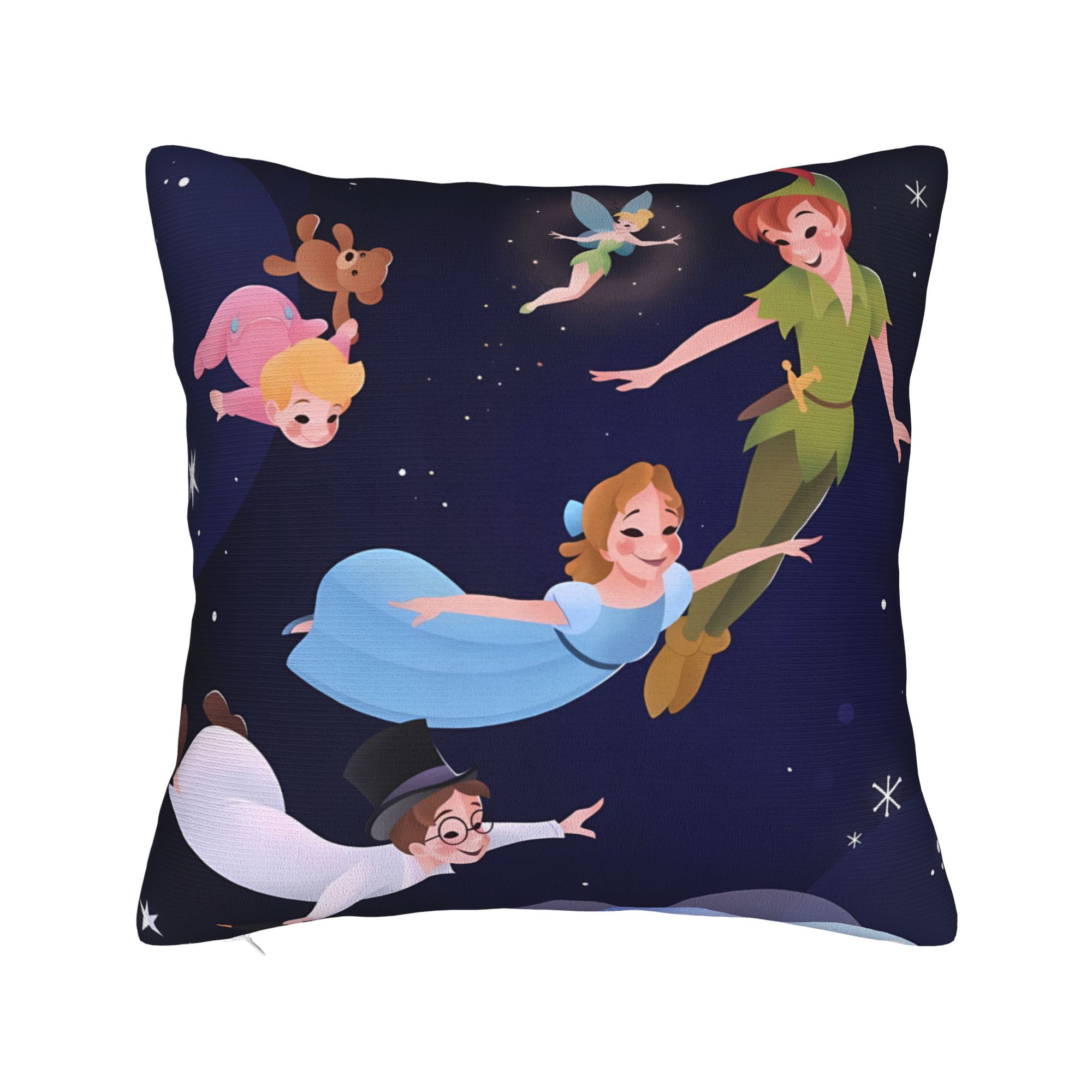 

Pillow Case Cartoon P-Peters P-Pan Comfy Pillow Cover For Living Room Bed Chair Vintage Pillowcases 12x12Inch