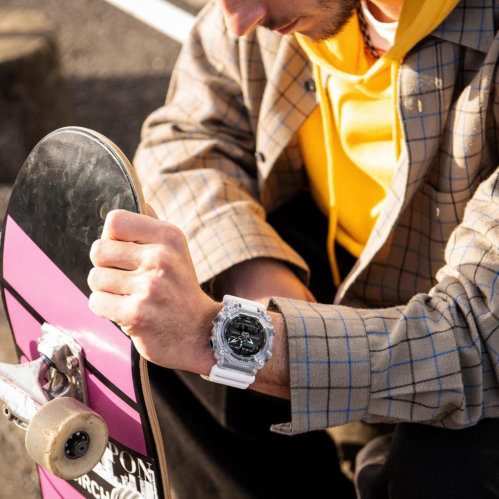 Sonic Skeleton Series White G-Shock Men's GA900SKL-7A Watch,