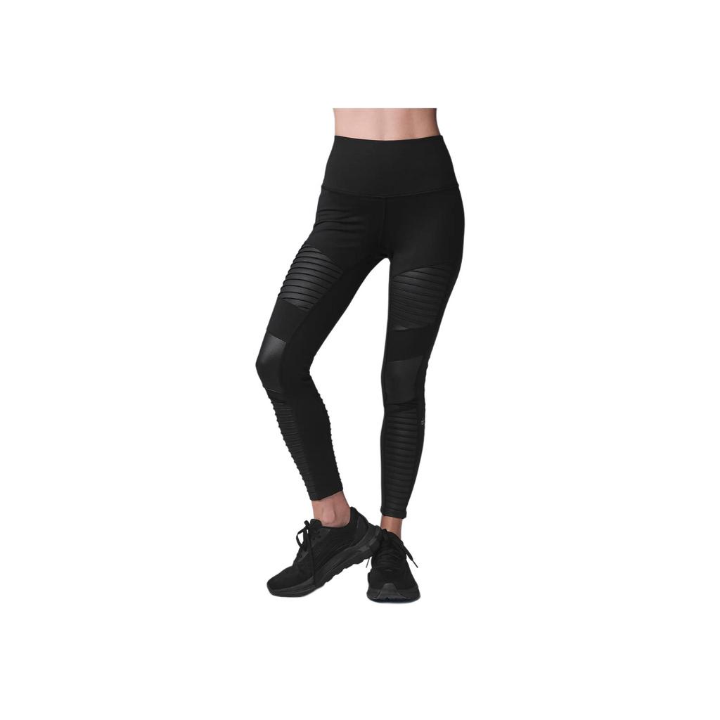 Alo Yoga Moto Series High-Waisted Slim Fit Comfortable Yoga Pants Women Pants Black W5767R