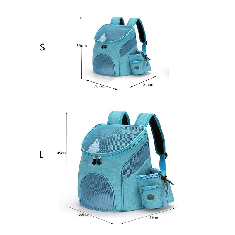 New Portable Mesh Dog Bag Breathable Dog Backpack Foldable Large Capacity Cat Carrying Bag Portable Outdoor Travel Pet Carrier