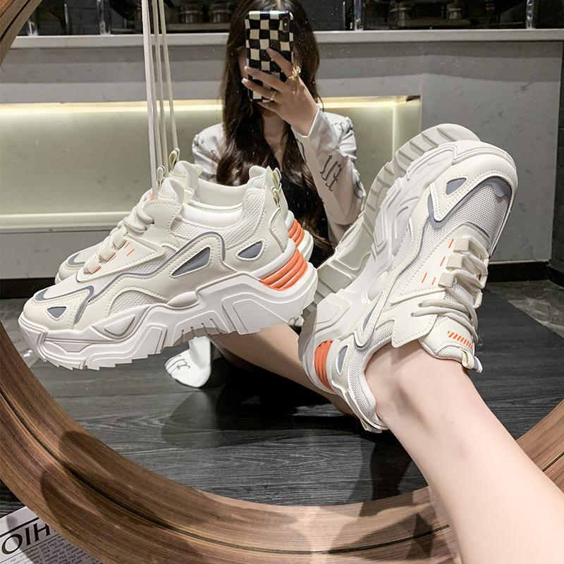 Dad shoes women's tide spring and summer new thick-soled casual fashion student Xiaobai sports shoes