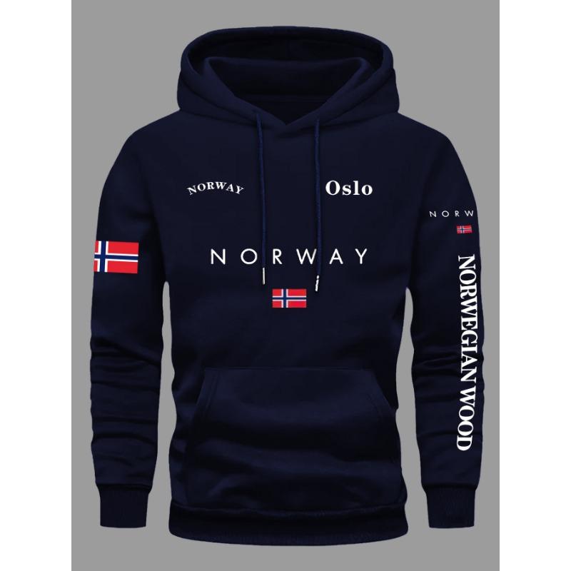 NORWAY Flag Hoodies Men Women Outdoor Sport Street Adventure Fitness Running Street Casual Autumn Winter Sweatshirt Top Clothing