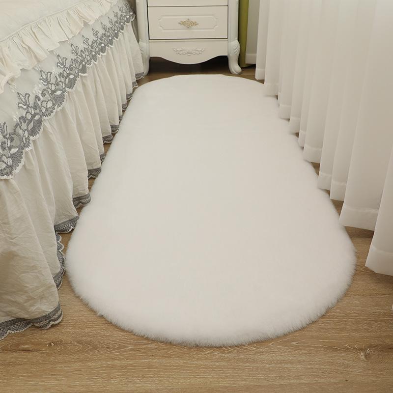 Rabbit Fur Style Bedside Sofa & Coffee Chair Carpet - Perfect for Children's Room, Bathroom, or Entrance