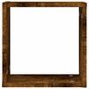 Cube Shelves 2 Pcs Smoked Oak 30 X 15 X 30 Cm