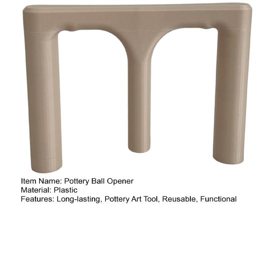 Pottery Ball Opener Reusable Pottery Art Tool Trident Pottery Base Bottom Guide Clay Shaping Tool for Ceramic Enthusiasts