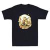 Frosch spielt Banjo auf Baumstamm Lustige Grafik Froschliebhaber Geschenke Vintage Herren T-Shirt