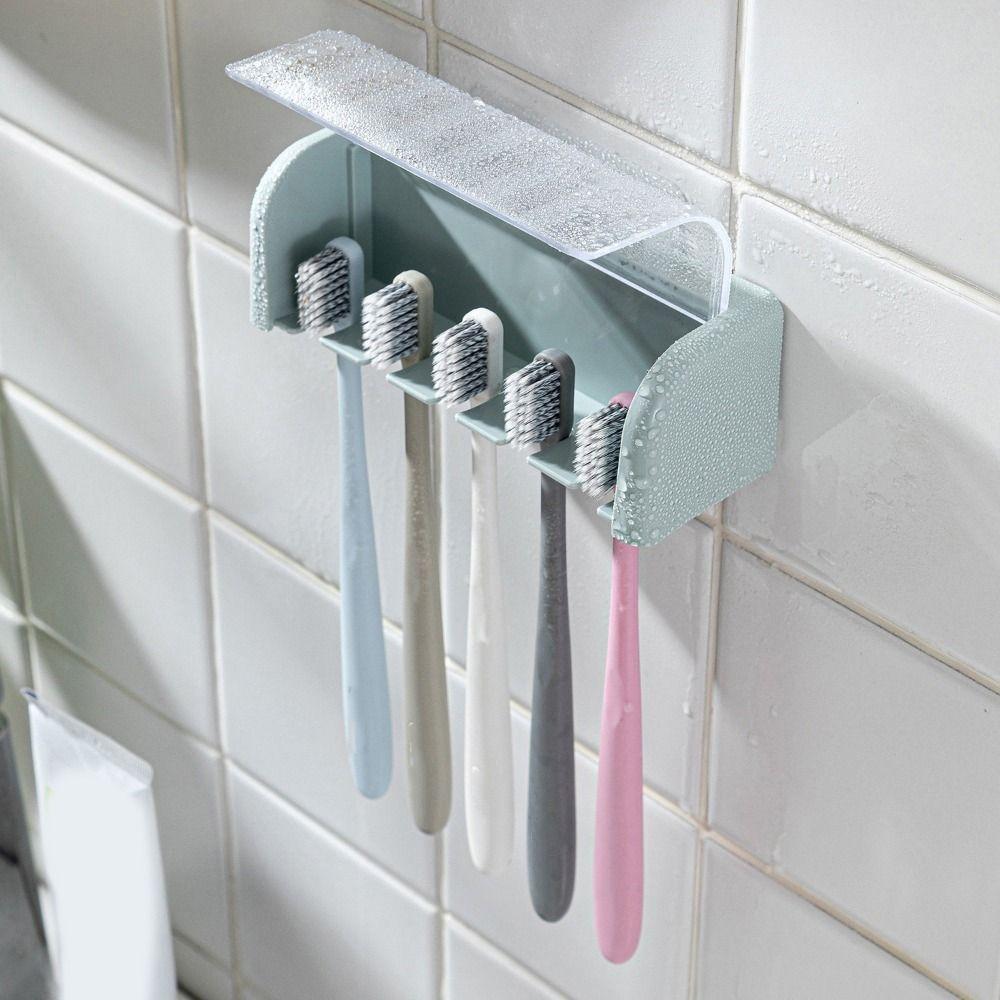 Self-adhesive Toothbrush Storage Rack Wall Mounted Electric Toothbrush Holder Storage Rack