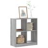 Bookshelf Gray Sonoma 68.5 X 32 X 75 Cm Engineered Wood