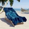 1pc Turtle Print Beach Towel-Oversized, Absorbent Microfiber, Quick Dry, Ideal for Travel, Swimming, Surfing Bath Towel