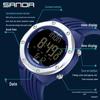Sanda Men's Waterproof Digital Sports Watch with Backlight and Multifunctional Features