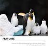 Lurrose Set von 10 Miniatur-Pinguin-Figuren, Langlebiges Harz, Perfekt für Mikro-Landschaften, Heimdekoration und mehr