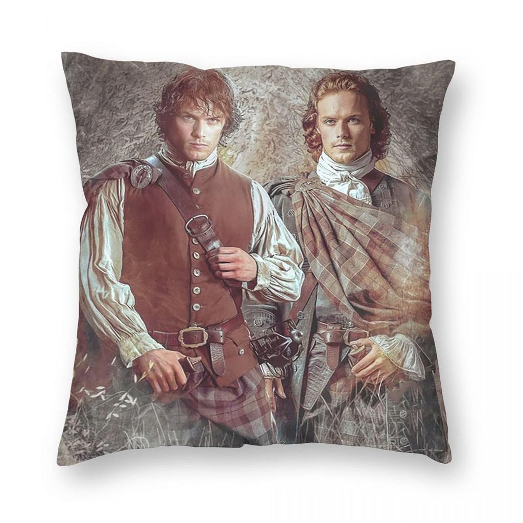 Serie TV Outlander Film Federa Quadrata Copricuscino Decorazione Cuscino Cuscino Comodo per Casa Divano