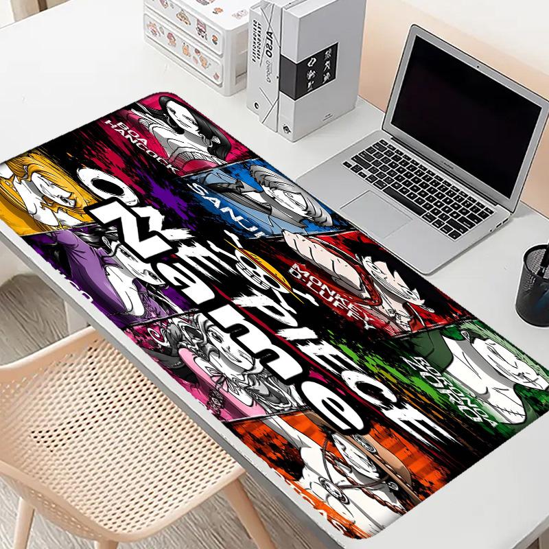 Custom Name Personalized One Piece Pattern Mousepad, Laptop PC Desk Mat, Decorative Desk Mat for Home Keyboard Pad Gift