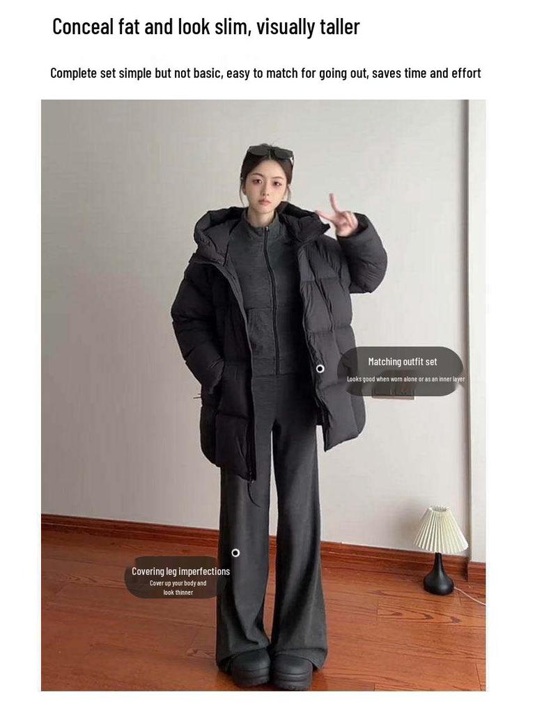 Women's Striped Casual Suit - Spring 2026 Korean Style, Old Money Look, Light-Colored Intellectual Outfit