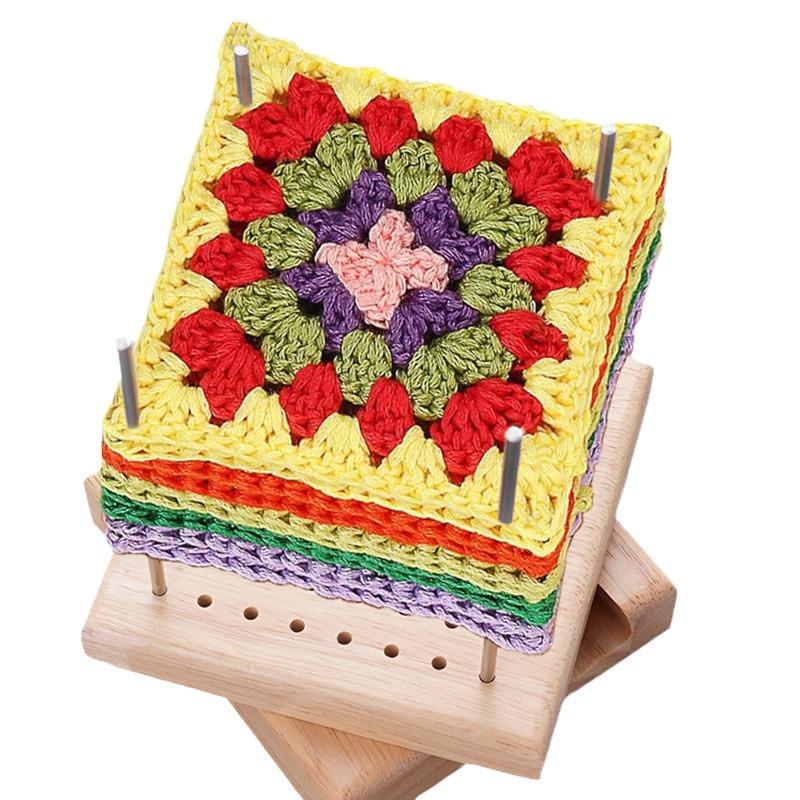 Solid Wood Yarn Pegboard: Crocheting Gift for Grandma