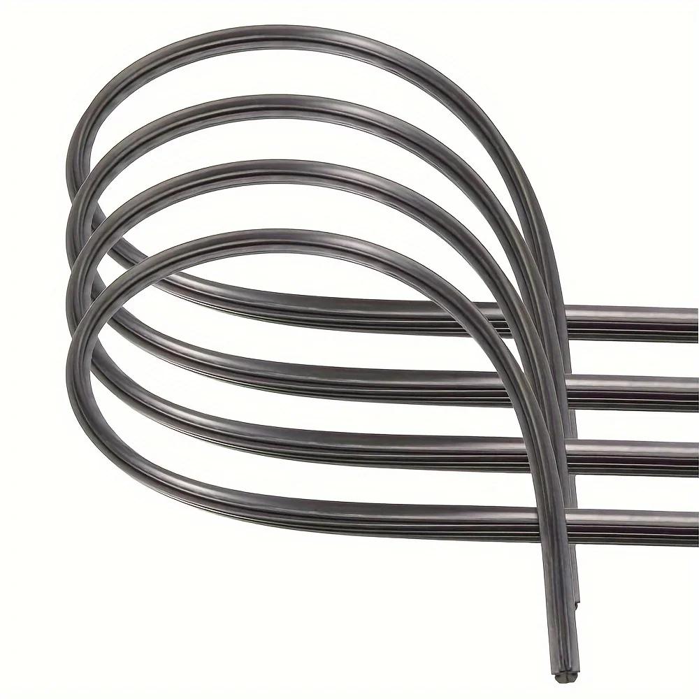 4Pcs 28inch 6mm Universal Car Rubber Frameless Windshield Wiper Blade Refill United States